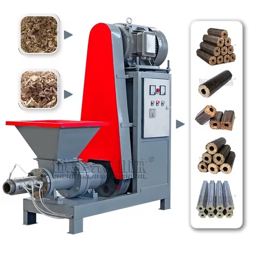 Cheap Sawdust Charcoal Briquette Machine Wood Chips Biomass Briquetting Extruder Press Machine Briquette Production Line