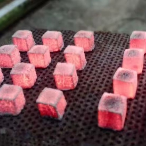 Coconut Charcoal Briquettes for Shisha Hookah BBQ in Cube Lump Pillow Patterns