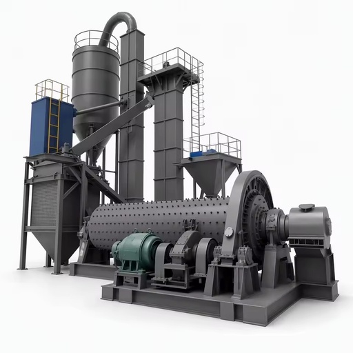 1.5-4.8 TPH Capacity 1200x2400 Ball Mill for Small Scale Mining Plant