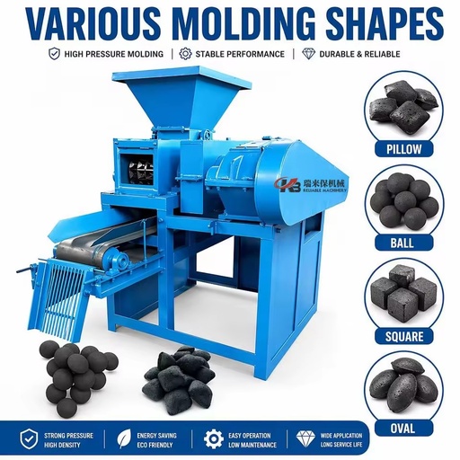 Commercial BBQ Charcoal Briquette Machine Coal Powder Ball Pressing Machine for Industrial Biofuel Production