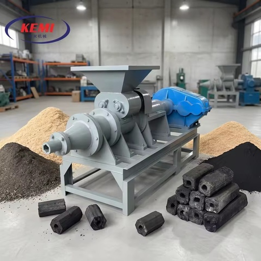 Factory Direct High-Yield Biomass Charcoal Briquette Extruder Machine for Hexagon Briquettes Brand 1.2-1.5T/H Capacity