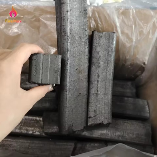Factory Top Sale Pure Natural Less Ash Cube Bamboo Charcoal for Hookah with 4-6 Hours Burning Time and 8000-9000 Kcal/kg