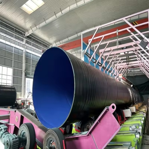 Industrial Spiral Coated Steel Pipe Hot Applied Plastic Coated SSAW Steel Tube