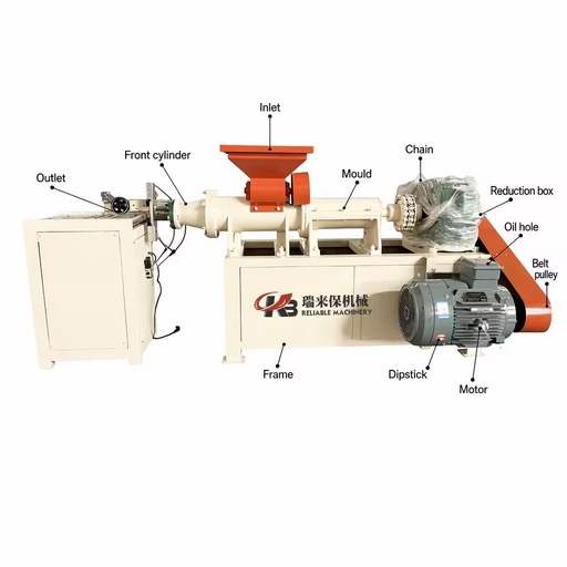 Automatic Energy Saving Coal Charcoal Rod Sticks Extruder Machine Carbon Powder Sawdust Molding Briquette Equipment