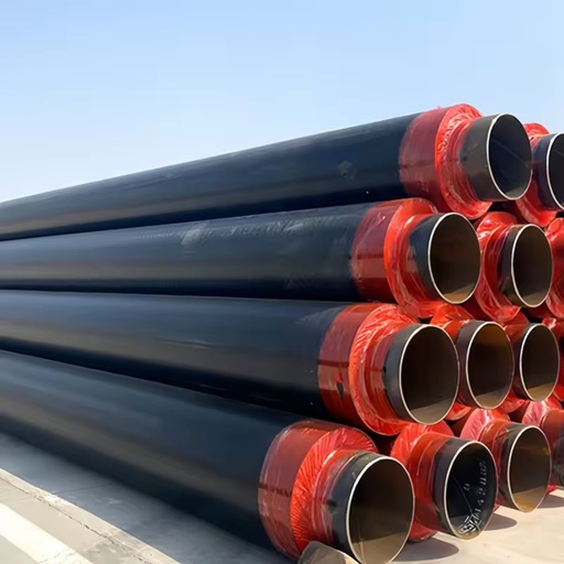 High Density Polyurethane Coating Hdpe Outer Underground Direct Buried Pre Insulated Steel Pipe Insulation Foam Tube