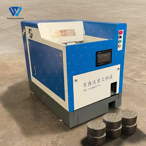 Hydraulic Metal Shavings Briquetting Press Alloy Steel Chip Compactor for CNC Machining Shops
