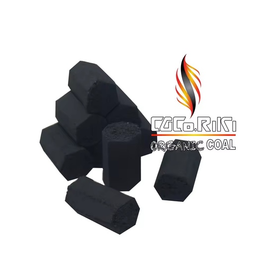 Premium CocoRiki Indonesian Machine-Made Coconut Shell Charcoal Briquettes Natural BBQ Grill Briquettes for Restaurant OEM