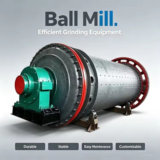 Long Service Life Ore Grinding Ball Mill Installed With Wear Resistant Liners & Steel Grinding Balls for Gold Mineral Extraction