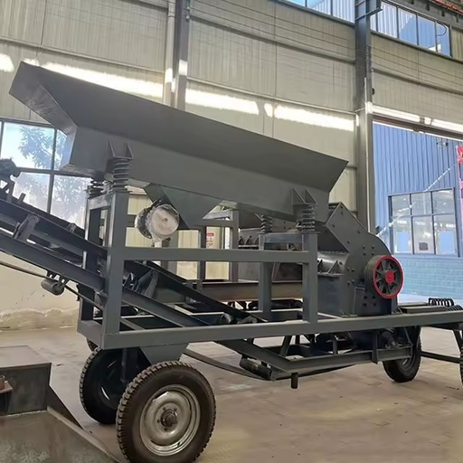 diesel Engine Gold Ore Small Mini Stone Rock Portable Hammer Mill Crusher