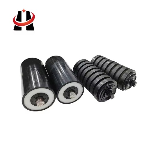 Grooved Rubber Ring Conveyor Roller Belt Cleaning Return Coal Mining Steelworks Brick Kiln Cement Bulk Sticky Material Idler