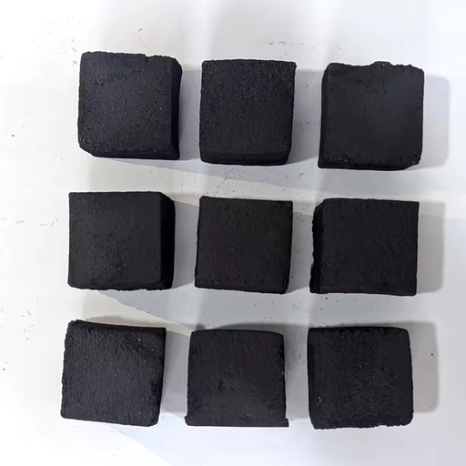 Wholesale coconut charcoal briquettes Eco-friendly high hardness charcoal cube shaped size 25 briquettes Factory
