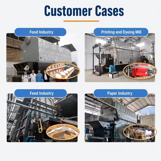 Reciprocating Grate Moving Grate Biomass Pellet Fired Steam Boiler with Automatic Ash Removal System