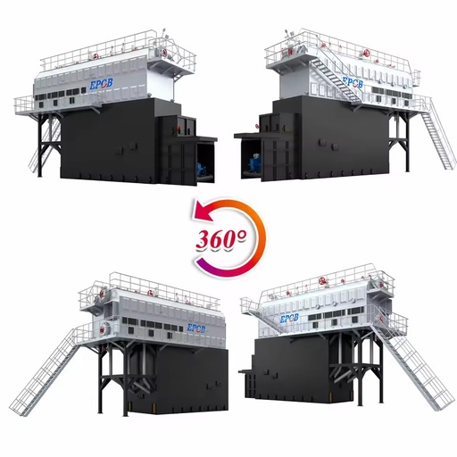 New Design Reciprocating Grate Biomass Fired Steam Generator Boiler 8-50T/H with Economizer