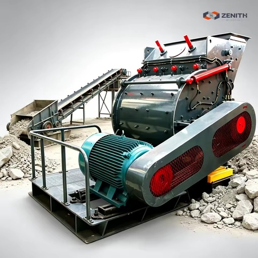 Portable Diesel Engine Hammer Mill Crusher Mini