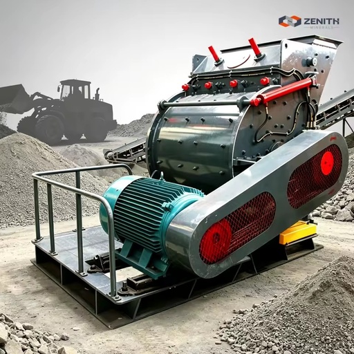 Portable Mini diesel Engine Hammer Mill Crusher Small Scale