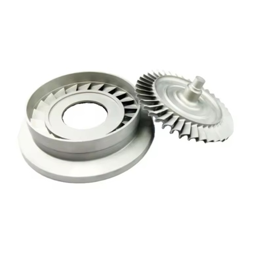 Accuracy 0.004mm Titanium Nickel Based Alloy Turbine Wheel Disc for Locomotive Turbocharger
