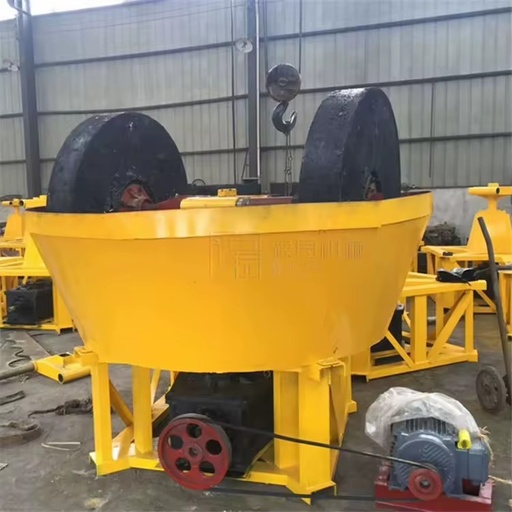 Large Capacity Wet Pan Mill Gold Mining Rock Crusher with AC Motor Engine Easy to Operate Stone Crushing Machine