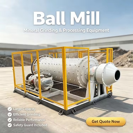 Dry and Wet Ball Mill Machine for Mineral Processing Ore Grinding and Powder Production
