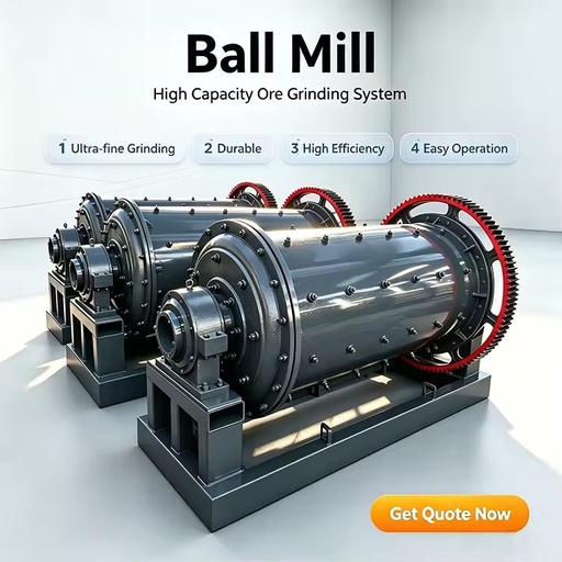 Energy Saving Ball Mill Grinding Machine for Various Ores Minerals and Materials Powder
