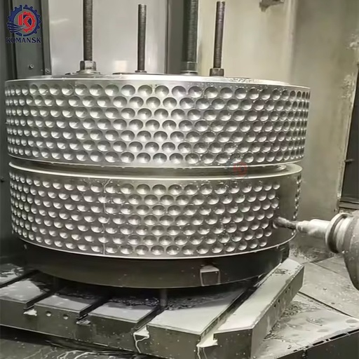 Large Forged Dimpled Roller Shell | High-Precision Groove Roller Coal Crusher Ball Press for Coal Mining | High Quality ISO 9001