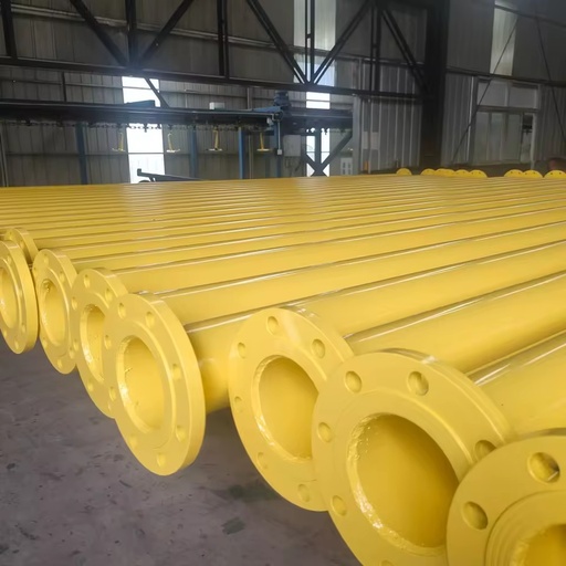 Yellow Coated Steel Pipes Round Section Hot Rolled Non-oiled Seamless Steel Pipe used in natural gas transmission and supply