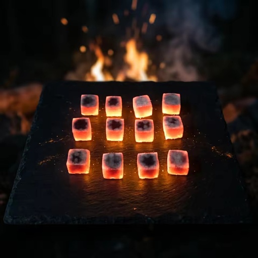 Naturally sourced high-grade coconut shell charcoal originating