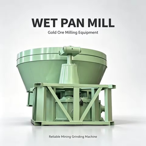 Small Wet Pan Mill Gold Milling Machine Gold Ore Wet Pan Mill for Gold Mining Processing