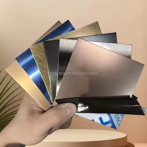 Stainless Steel 300 Series Color Panel Elevator Door Cabin Interior ASTM PVDF Coated Anti-Fingerprint Hairline Bending Cutting
