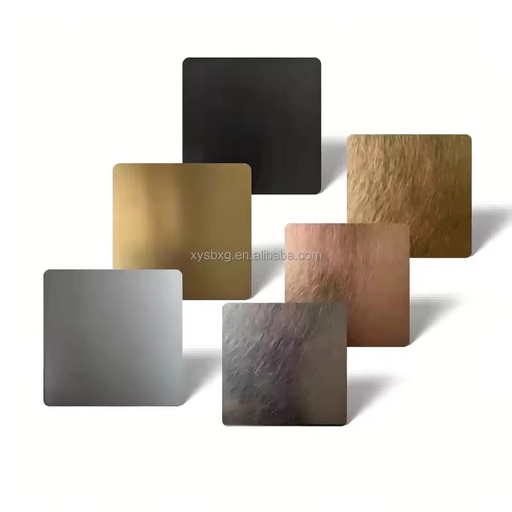 Custom Size 300 Series ASTM Standard Stainless Steel Color Plate Rose Gold Black Champagne Gold Coated Finish Interior Cutting