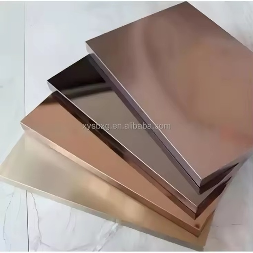 Wholesale ASTM Standard 300 Series PVD/PVDF Color Coated Stainless Steel Sheet 304/201 Hotel KTV Elevator Door Panel Cutting