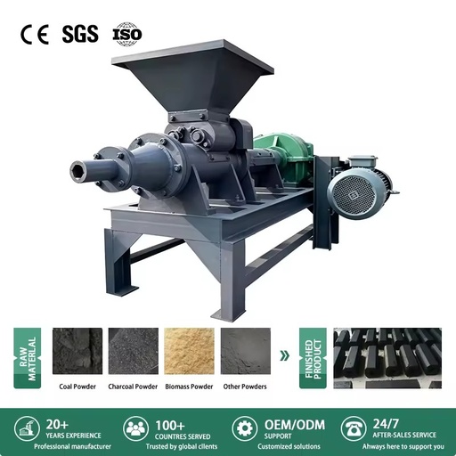 New Type Round square Hexagonal Shisha Coal Charcoal Briquettes Extruder Making Production Machine With Cutter