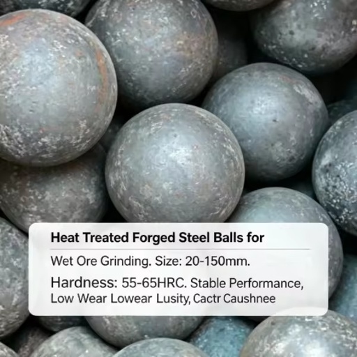 High Impact Resistance Forged Steel Mill Ball for Underground Mining Ore Treatment Plant