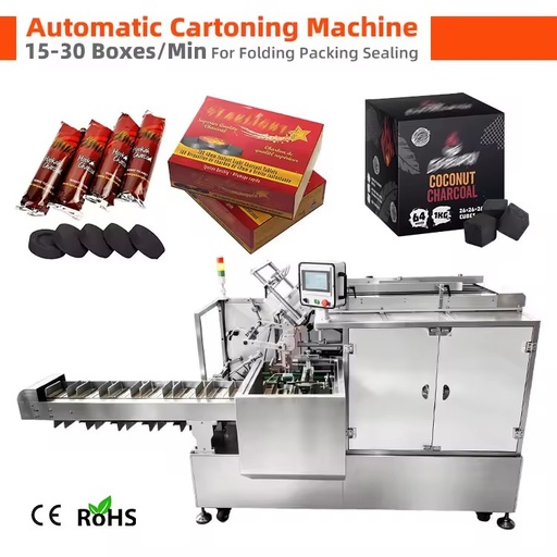 Automatic Hookah Brisquet Charcoal Briquette Bag Packing Machine Shisha Charcoal Cube Box Packing Machine
