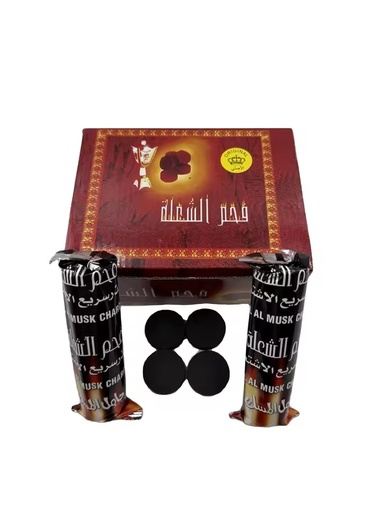 Quick Lighting Hardwood 33mm Hookah Charcoal Tablets Instant Fire Shisha Coal Disks Easy Burn Water Pipe Coal Natural Black