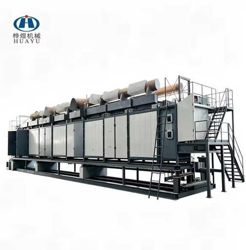 Chain Plate Dryer Calcined Petroleum Coke Granules Graphite Briquette Continuous Drying Machinery