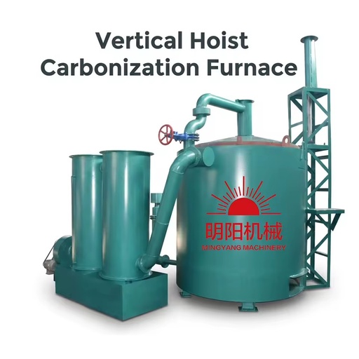 Factory Plant Sale Environment Friendly Biochar Making Machine Hoisting Type Carbonization Kiln with Motor
