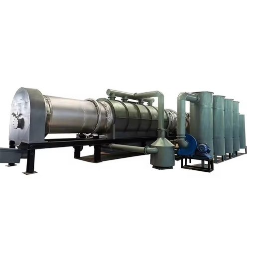 Fully Automatic New Condition Biomass Carbonization Machine Full Set Charcoal Line Stainless Steel Motor High Capacity