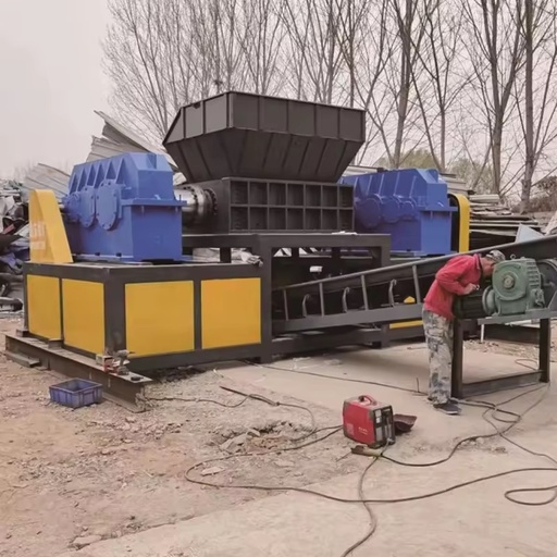 Multifunction Shredder Scrap Steel Waste Briquette Pressing Aluminum Memory Stick Crusher Machine Production Line Motor