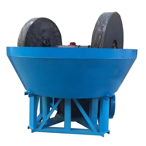 Popular 1100 Double Roller Wet Pan Mill Compact Small Size Gold Ore Grinder Ideal for Household Small Placer Gold Mining Plant