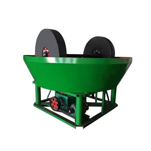 Hot Selling 1100 Double Roller Wet Pan Mill Low Power Gold Ore Grinder for Small Family Alluvial Gold Mining in Africa