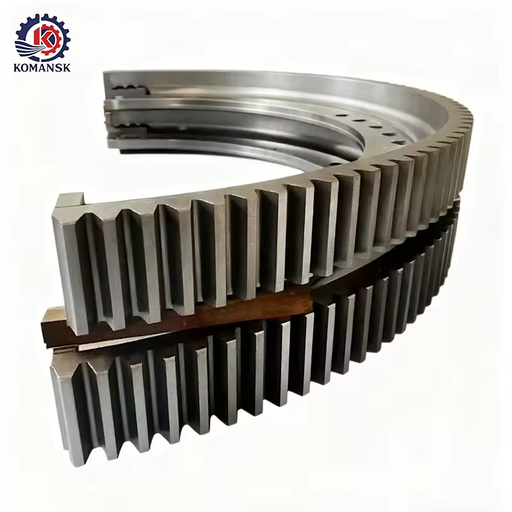 Large Module Split Hot Assembled Gear Cement Rotary Klin Ball Mill Custom Gear Manufacturer Big Module Gear Wheel Casting Steel