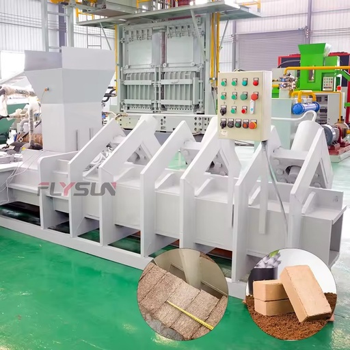 Multi-material Adaptable Biomass Briquette Machine Pipeline Coco Coir Brick Production Equipment