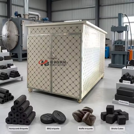 Professional Automatic Continuous Charcoal Briquette Drying Machine Large Capacity Box Dryer for Sawdust Coal Briquette