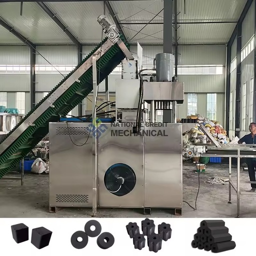 Full Automatic Hydraulic Charcoal Briquette Press Machine Commercial Bbq Charcoal Machine Price