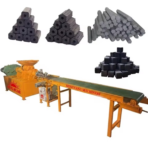 2 Ton Per Hour Sawdust Bar Extruding Charcoal Briquettes Production Line Motor As Core Component