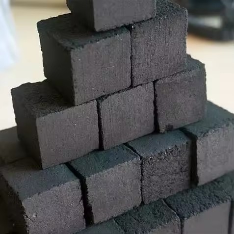 Best Eco-friendly Long-Burning High Hardness Indonesian Coconut Shell Briquettes Premium Quality Cube Shape Charcoal