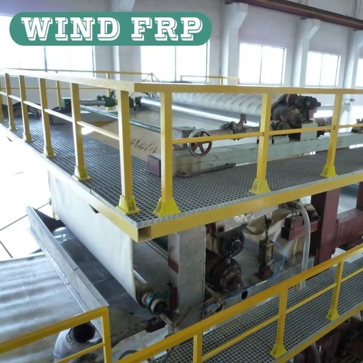 Railings Fiber Pipe Handrails with Round Tube Anti-Corrosion Light Weight Industrial Use 50mm Diameter 6000mm Length