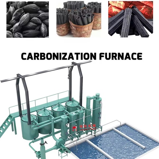 Continuous Carbonization Furnace for Biomass Pyrolysis Plant Automatic PLC Controlled Hoisting Type Carbonization Kiln