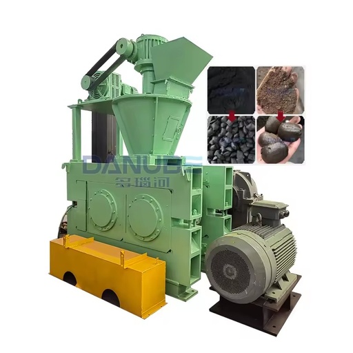 Hydraulic Press Briquette Machine High Pressure Roller Press DC Motor Refractory Materials Slag Gypsum Tailings Kaolin Ball