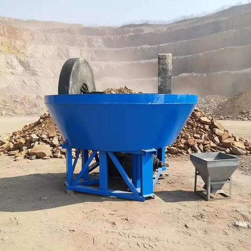Low Price 1200 Gold Wet Pan Mill AC Motor Engine High Capacity Rock and Mineral Grinder